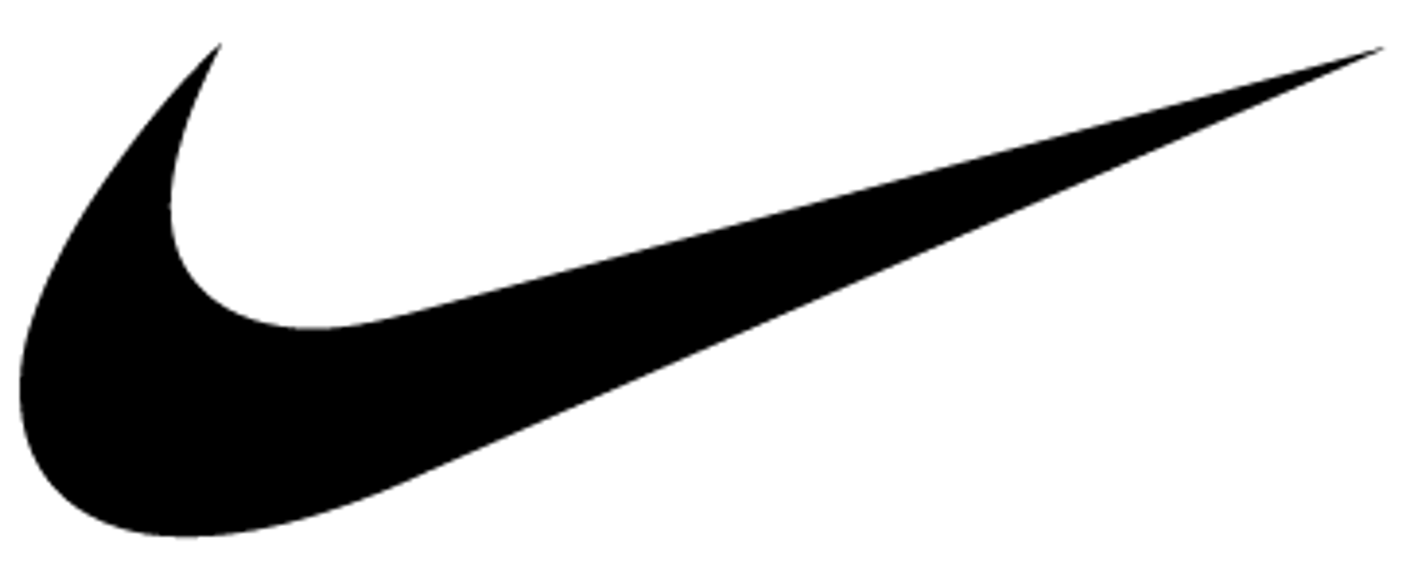 The black Nike swoosh logo, a stylized check mark that swishes up to the right