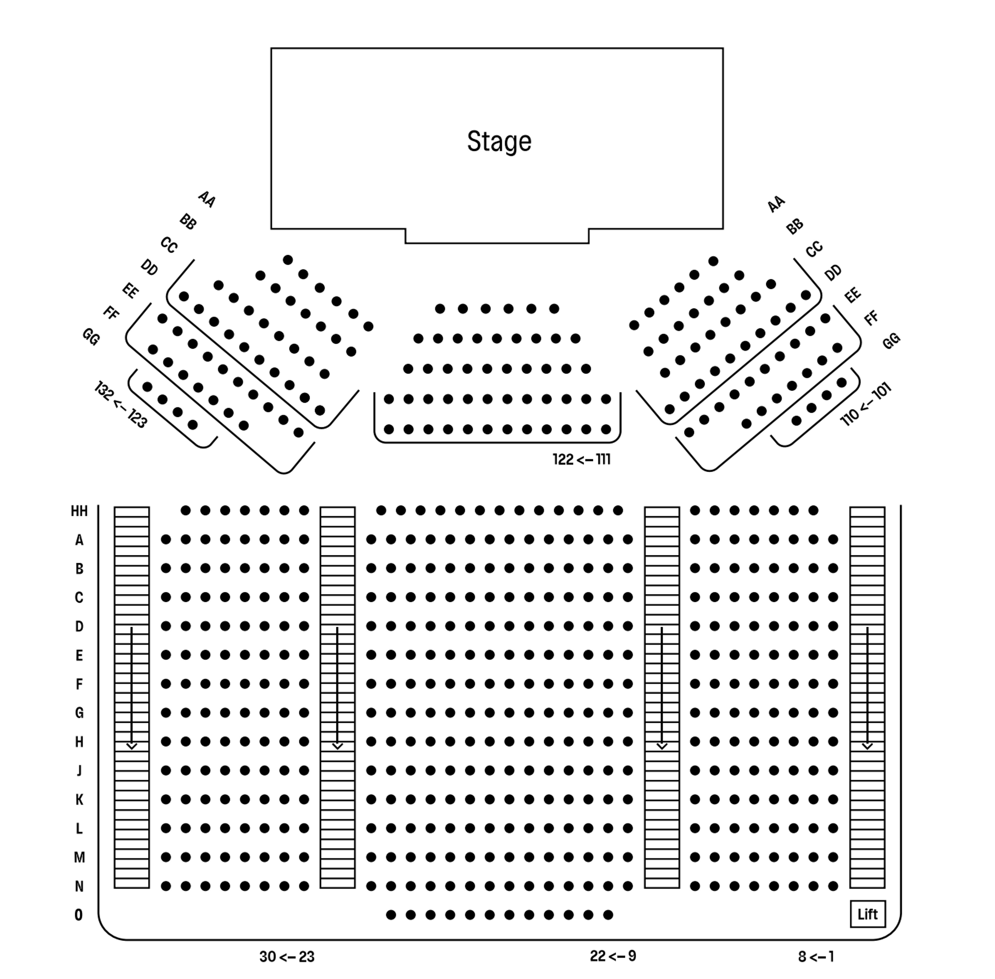 iol seat map static image