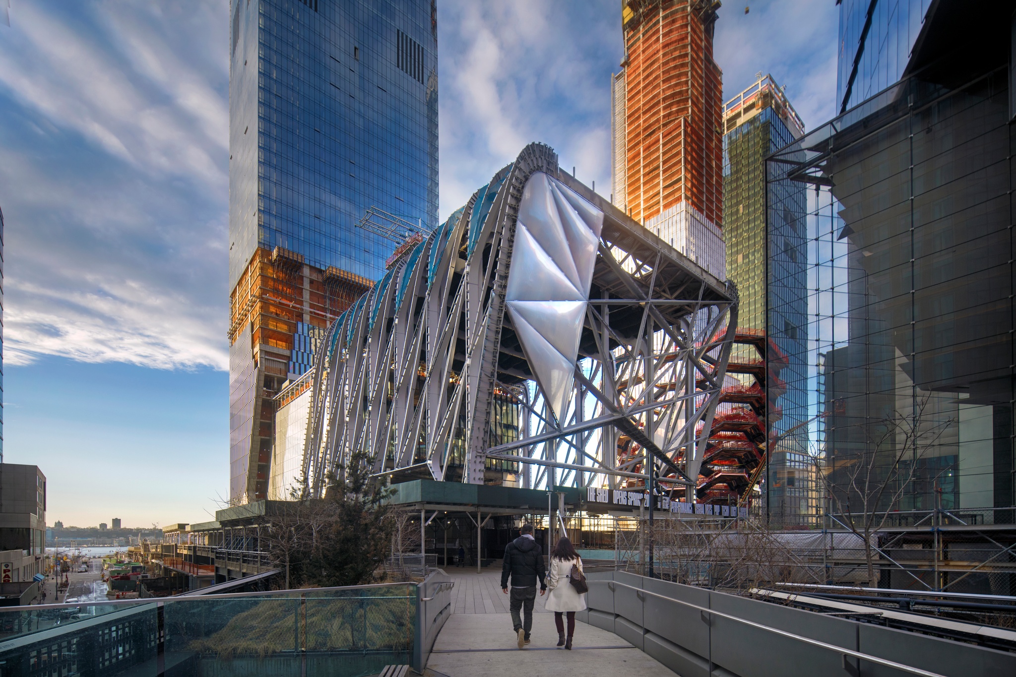 The Shed building, as seen from the High Line