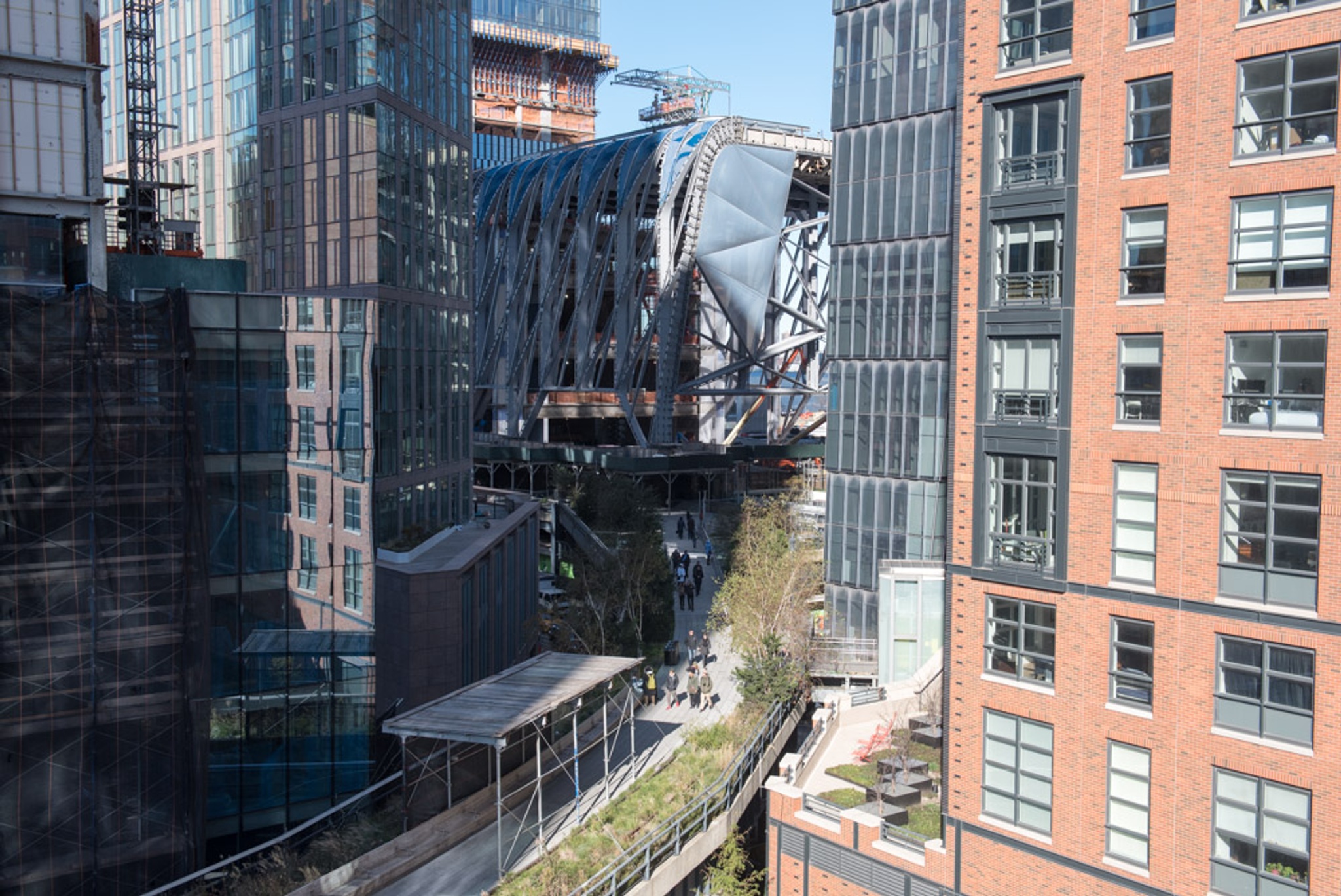 The Shed building, as seen from the High Line